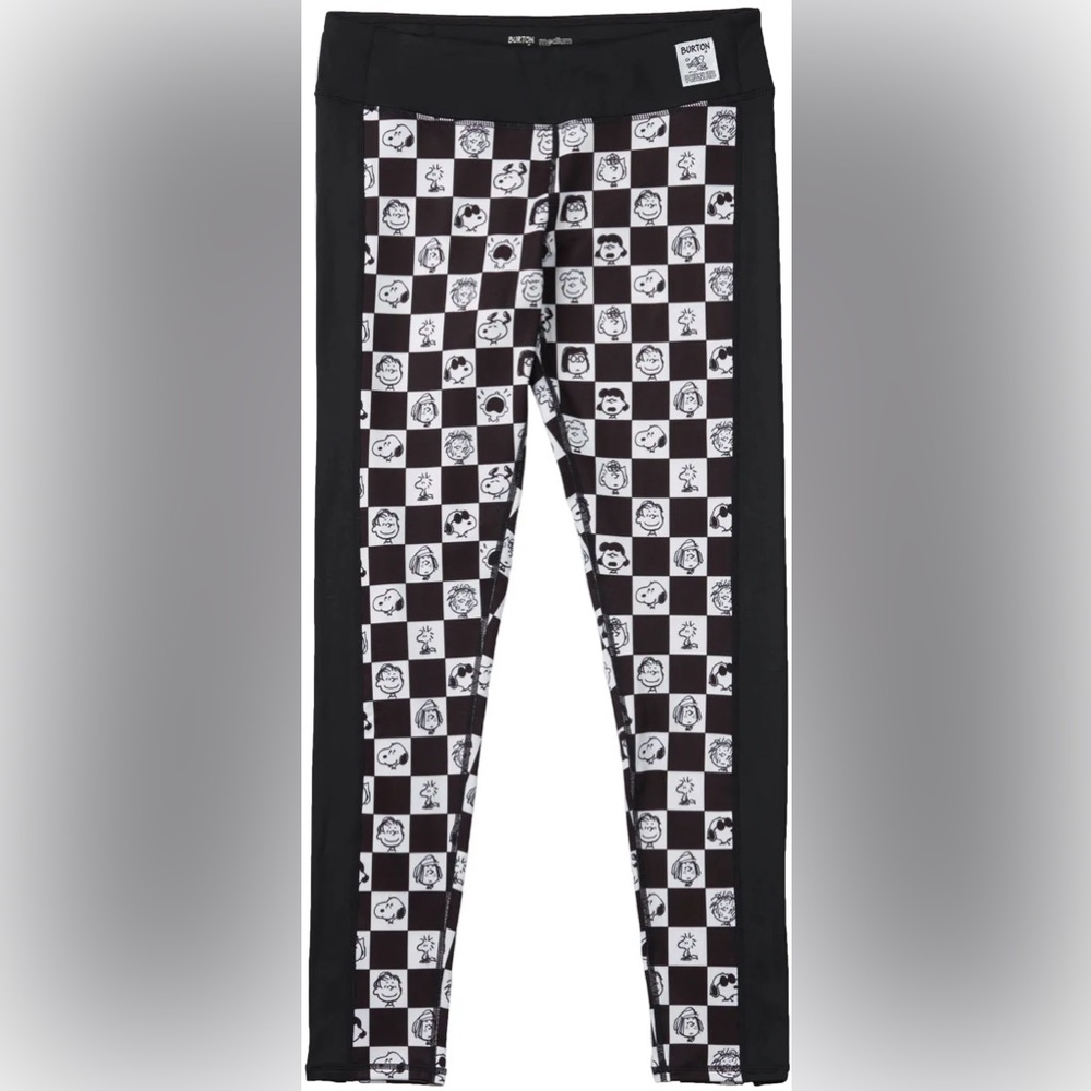 Burton x Peanuts® Collection Black and White Checkered Character Leggings